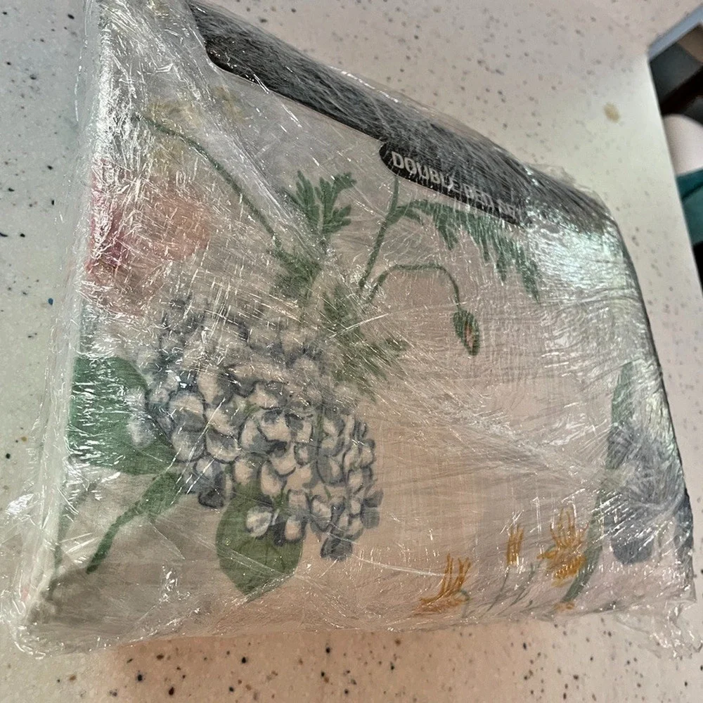 Springmaid Wondercale Full / Double Bed Sheet Set Floral Vtg 1980's Cottage